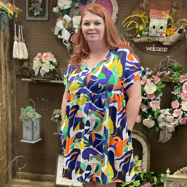 Charming w A Twist Dress 8334