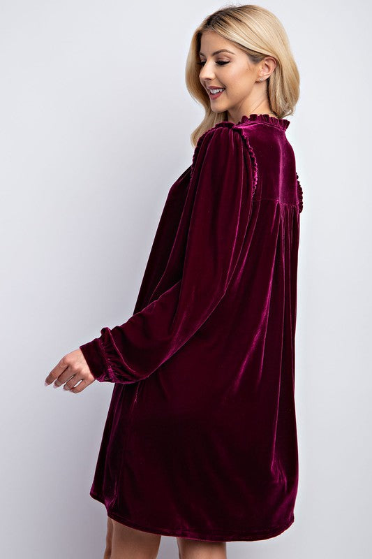 Fancy Easel Velvet Dress 8335