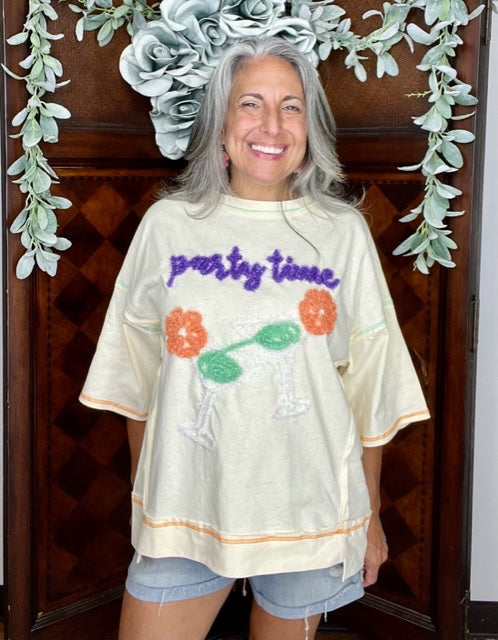Party Time Graphic Top 8570 Final Sale