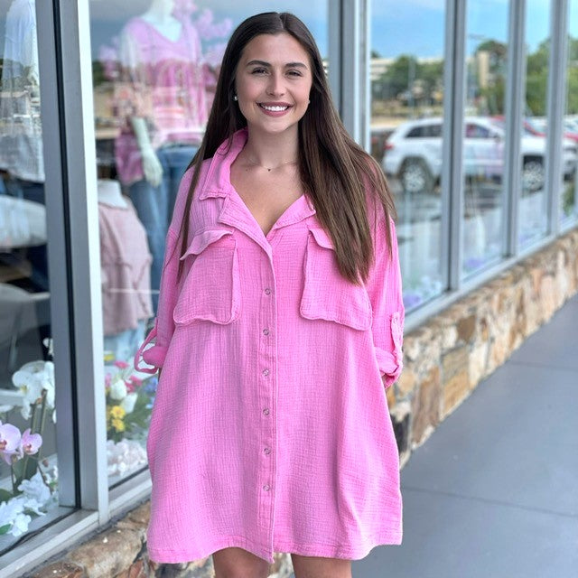 Busy Date Crinkle Dress 8591