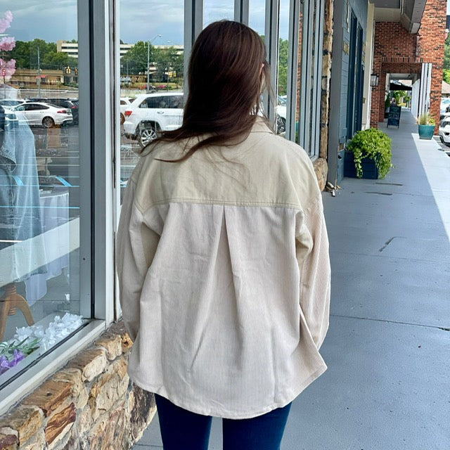 Pretty Girl Corduroy Shacket 8609