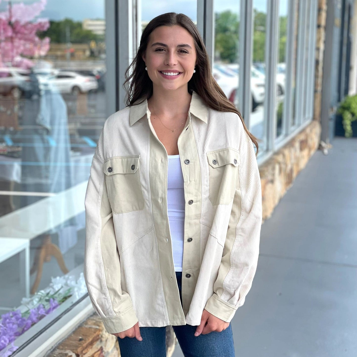 Pretty Girl Corduroy Shacket 8609