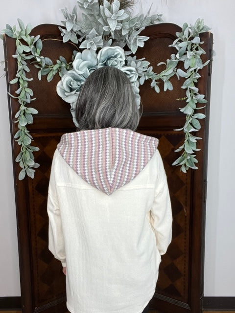 Michelle's Contrast Hoodie 8619