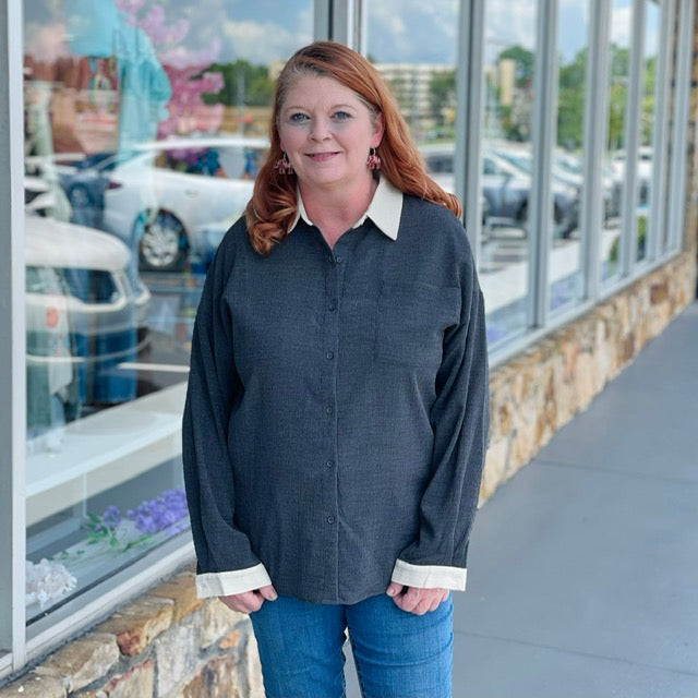 Madison Crinkle Top 8621 Final Sale
