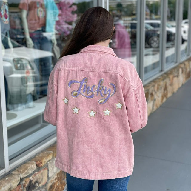 Lucky Patch Sequin Jacket 8626 Final Sale