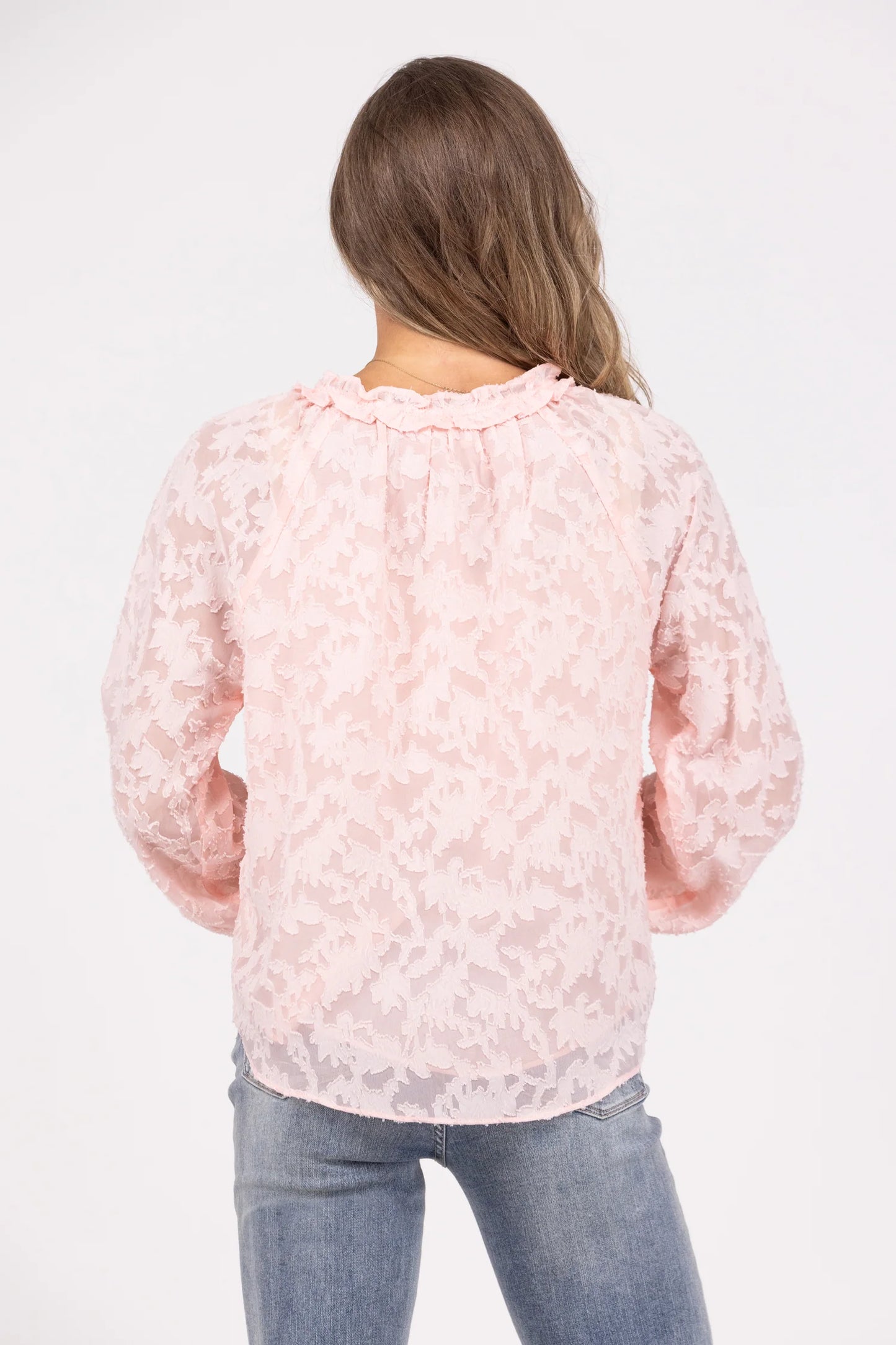 Raglan Jacquard Blouse 8650