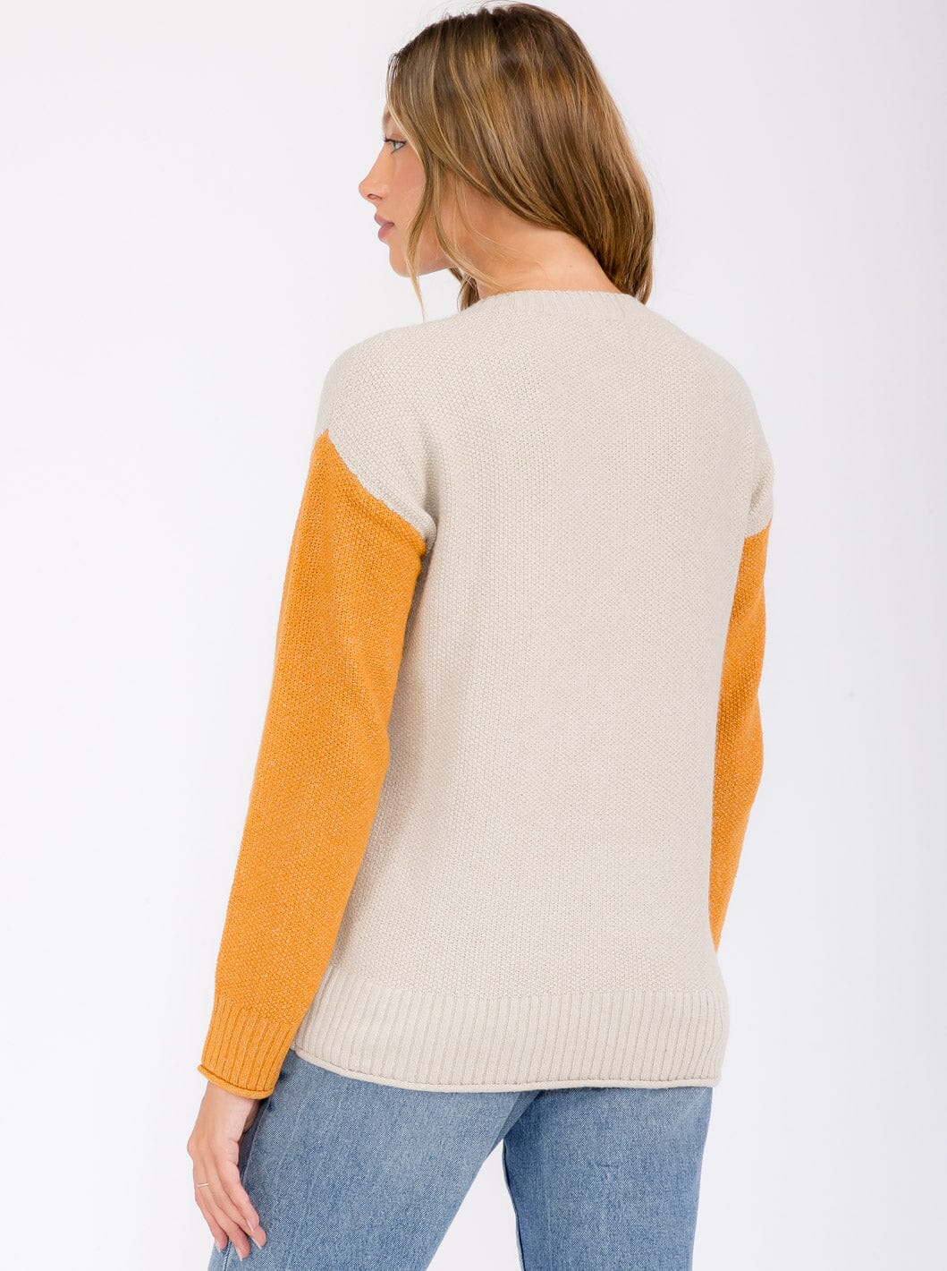 Hopeful Colorblock Sweater Top 8671
