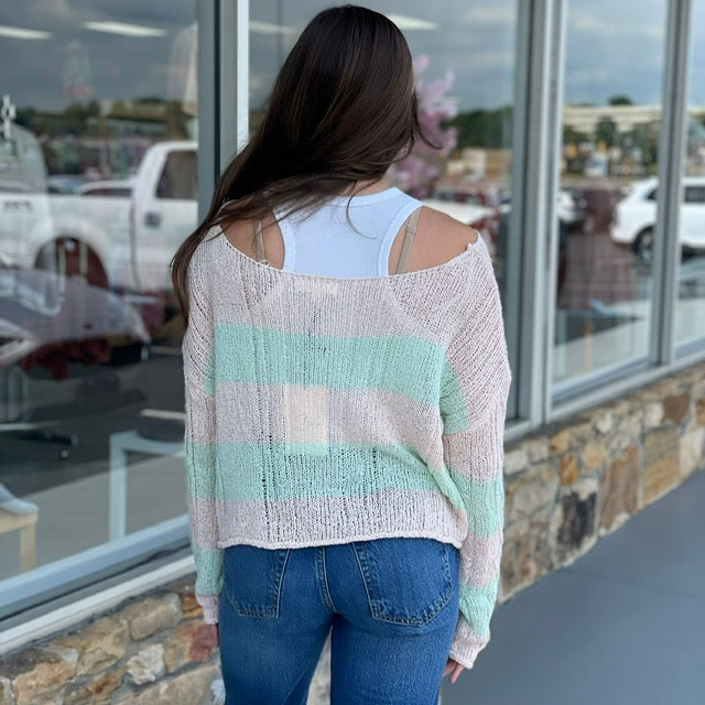 Lakeside Colorblock Knit Top 8677