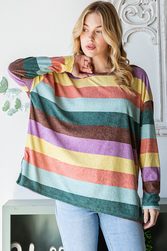 Fancy Stripe Top 8717