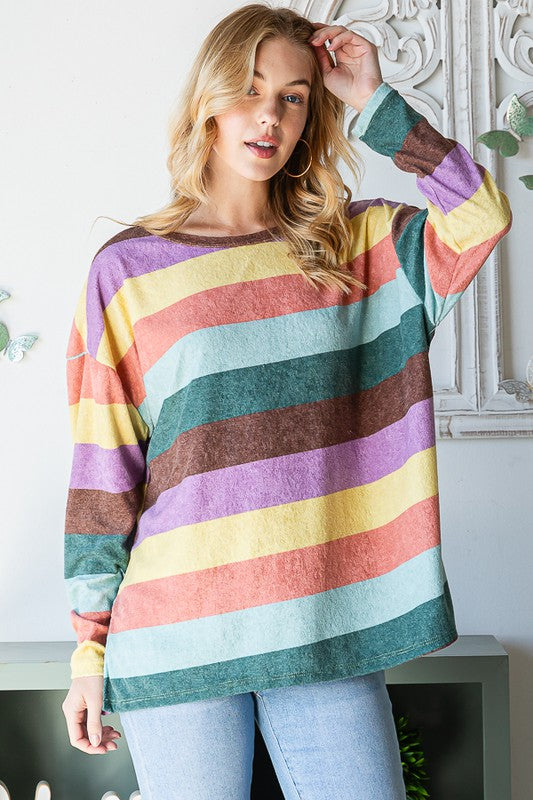 Fancy Stripe Top 8717