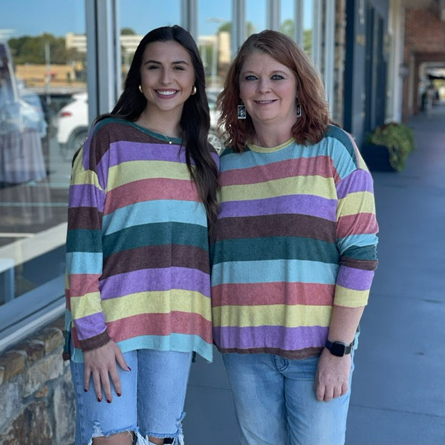 Fancy Stripe Top 8717