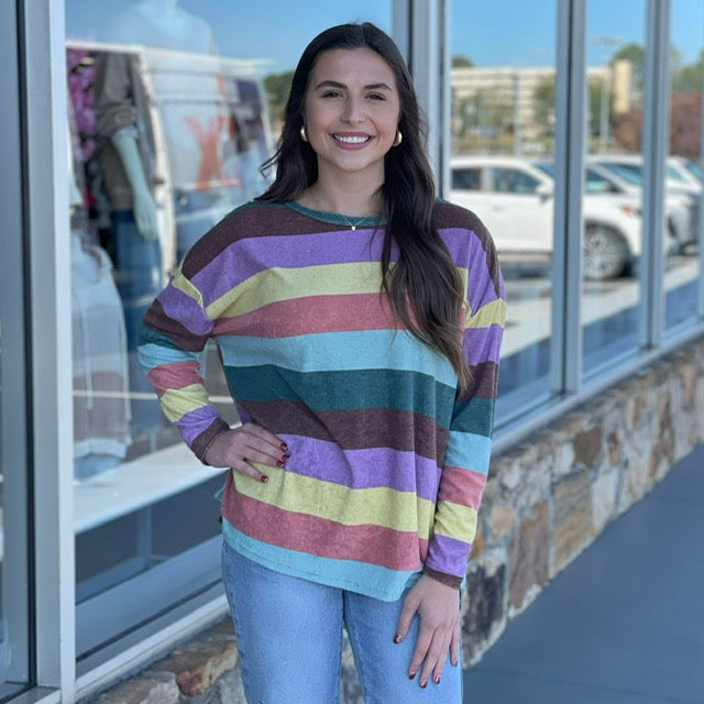Fancy Stripe Top 8717