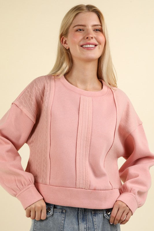 Dazzling Cable Crop Top 8732 Final Sale