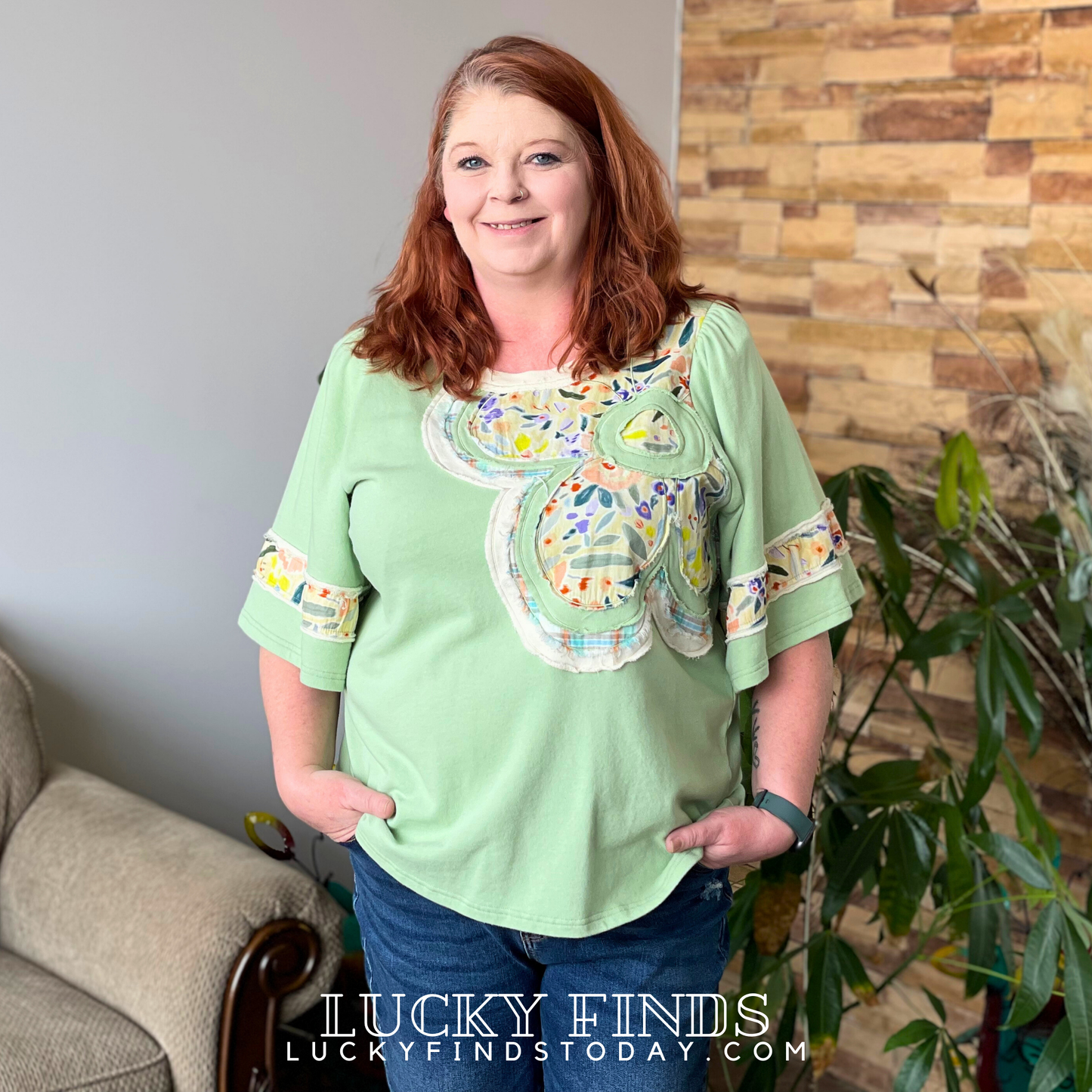 Dreaming of Flower Patch Top 8784
