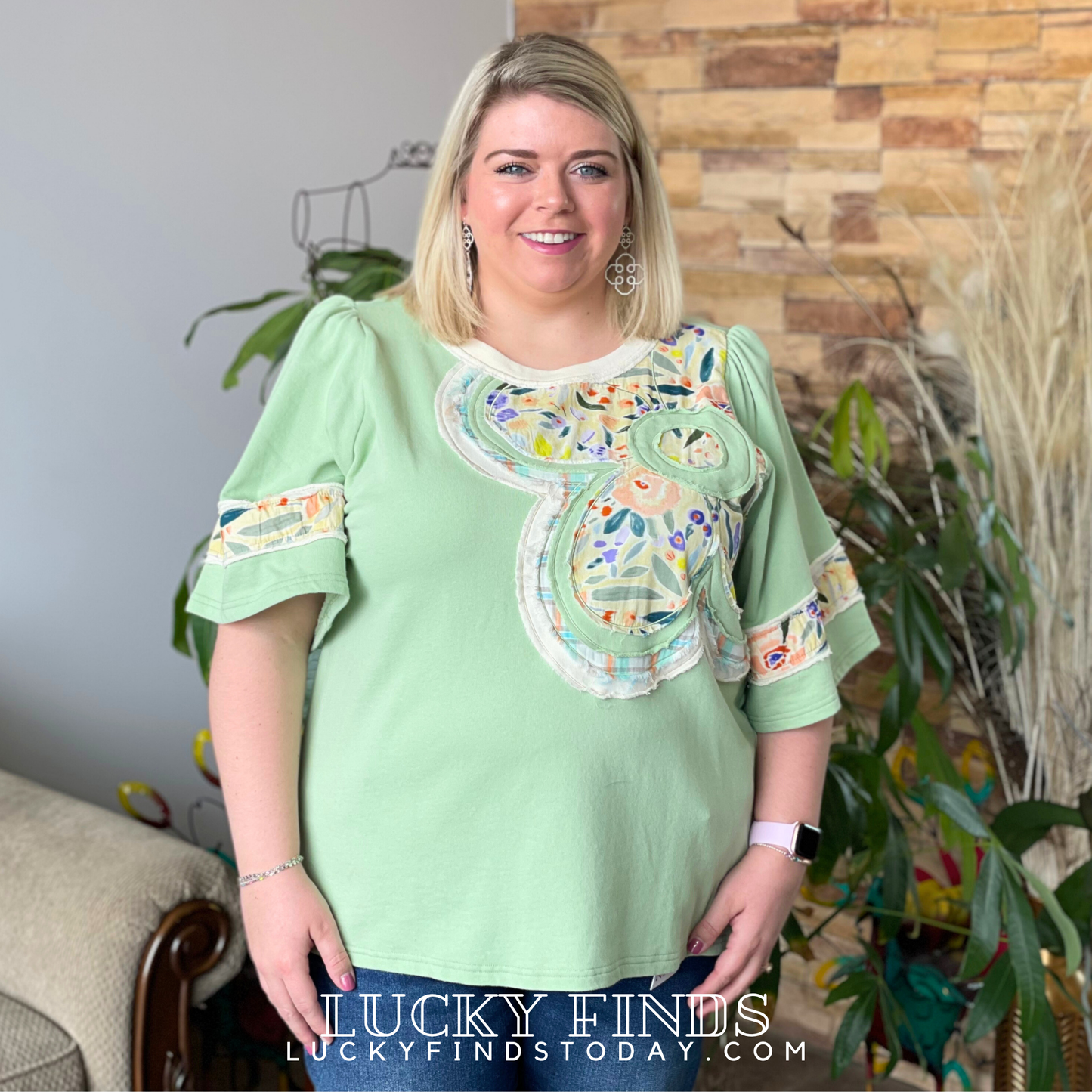 Dreaming of Flower Patch Top 8784