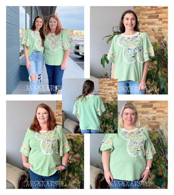 Dreaming of Flower Patch Top 8784