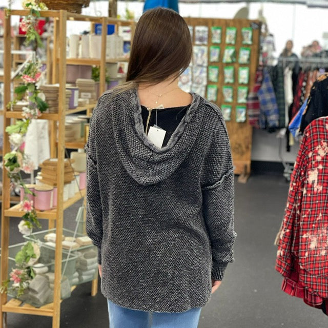 Keeping Toasty Henley Hoodie 8799