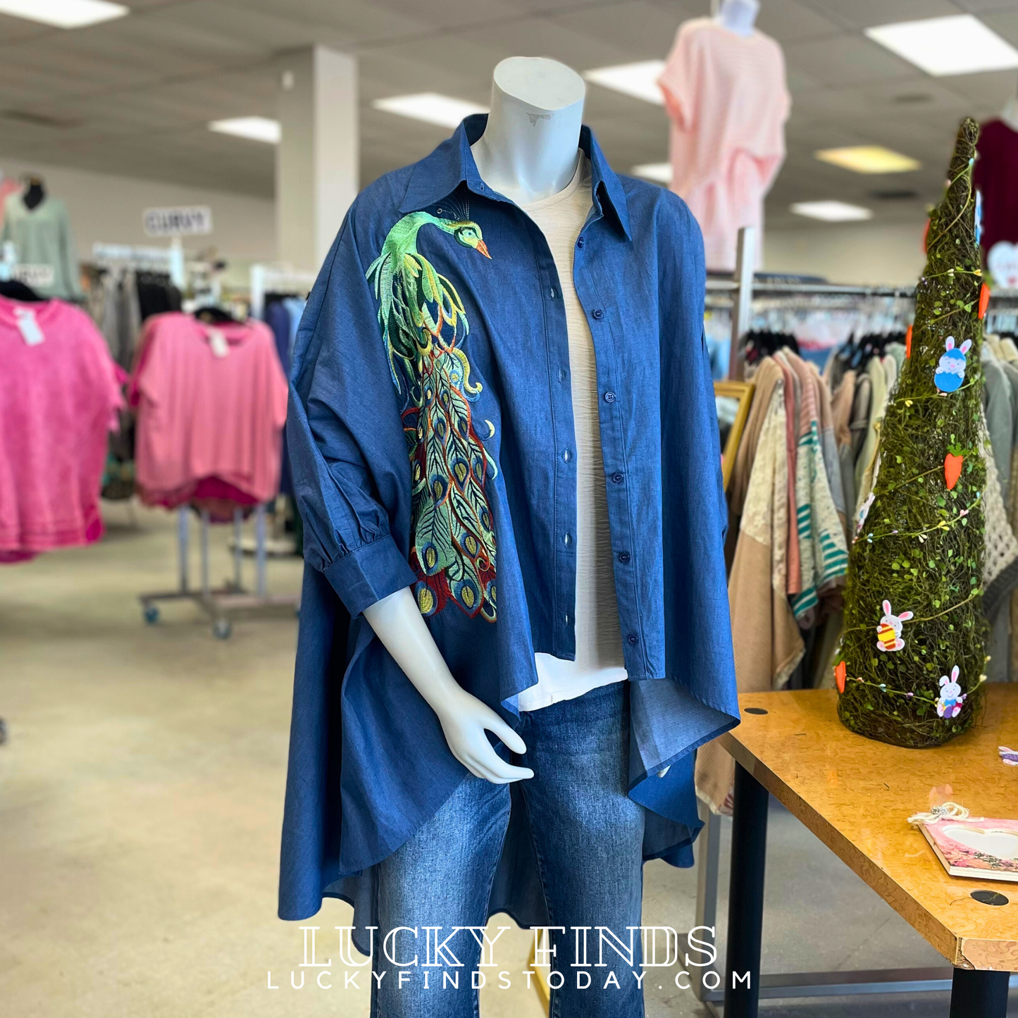Kiss My Peacock Tunic Top 8833
