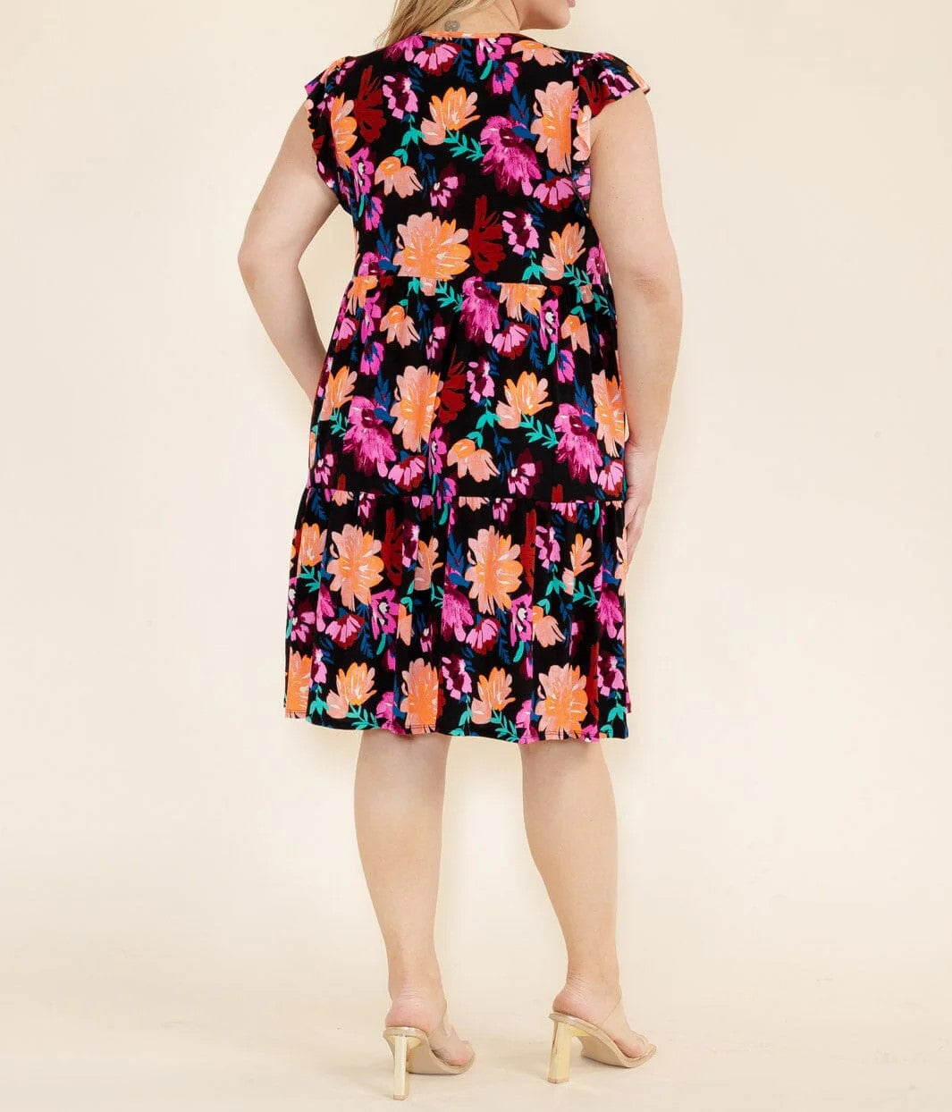 Meadowland Curvy Floral Dress 8839