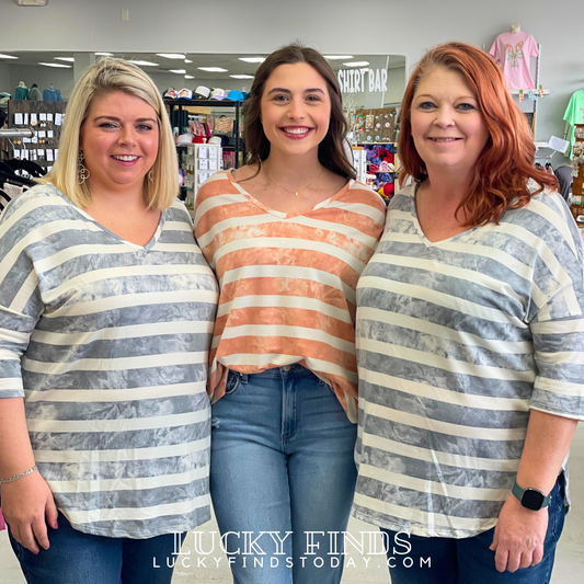 Regan Striped Comfy Top 8844 FInal Sale