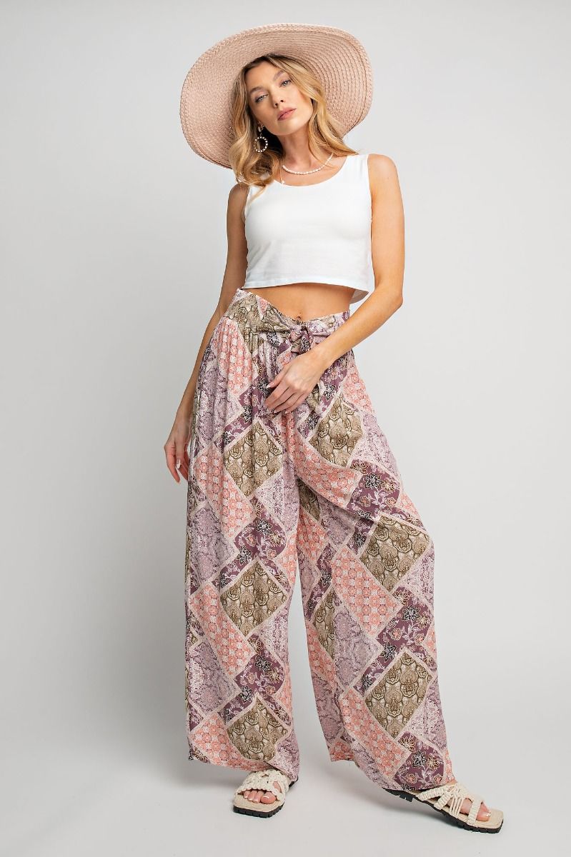 Easel Weekend Palazzo Pants 8851