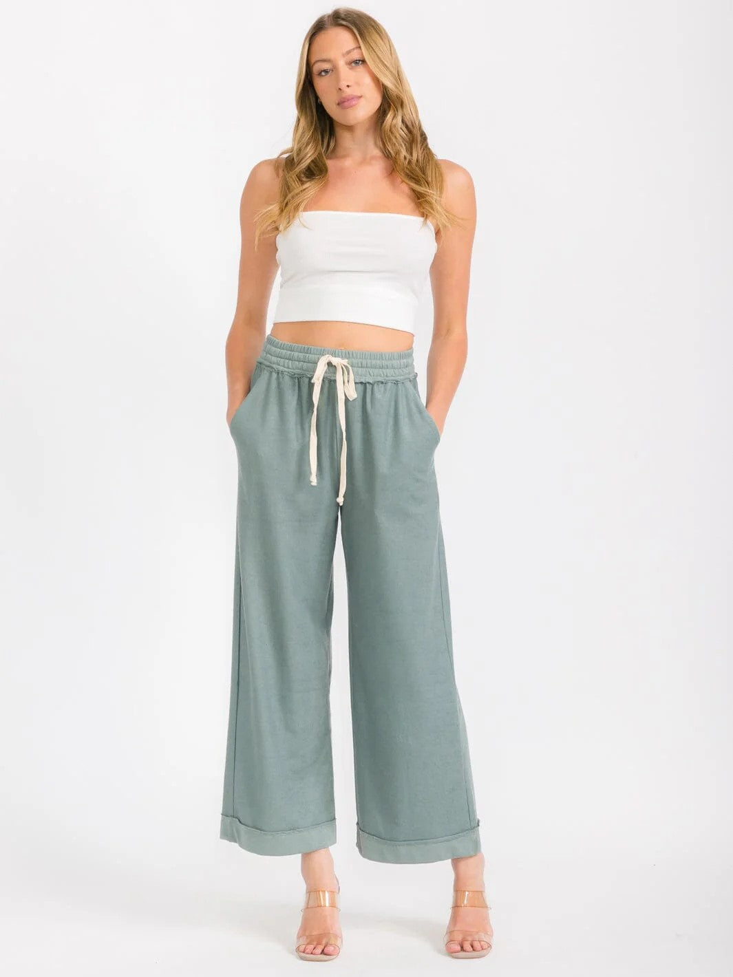 Board Walk Wide Leg Pants 8866