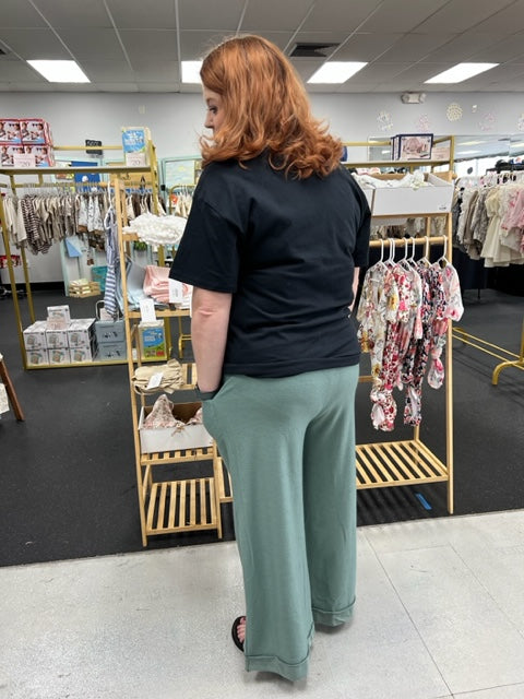 Board Walk Wide Leg Pants 8866