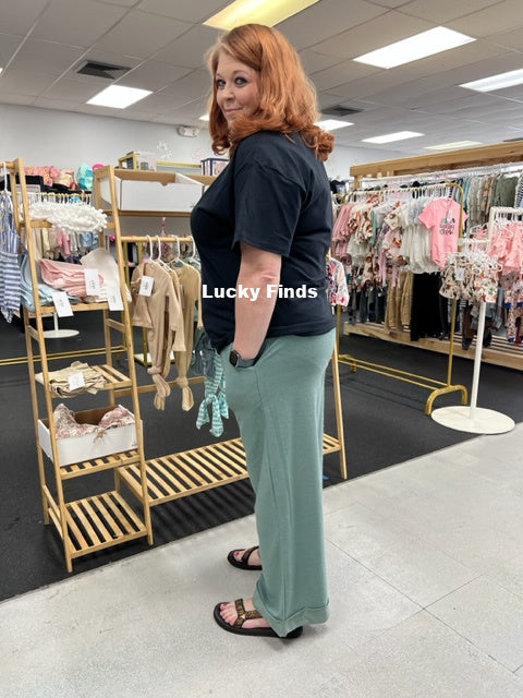 Board Walk Wide Leg Pants 8866