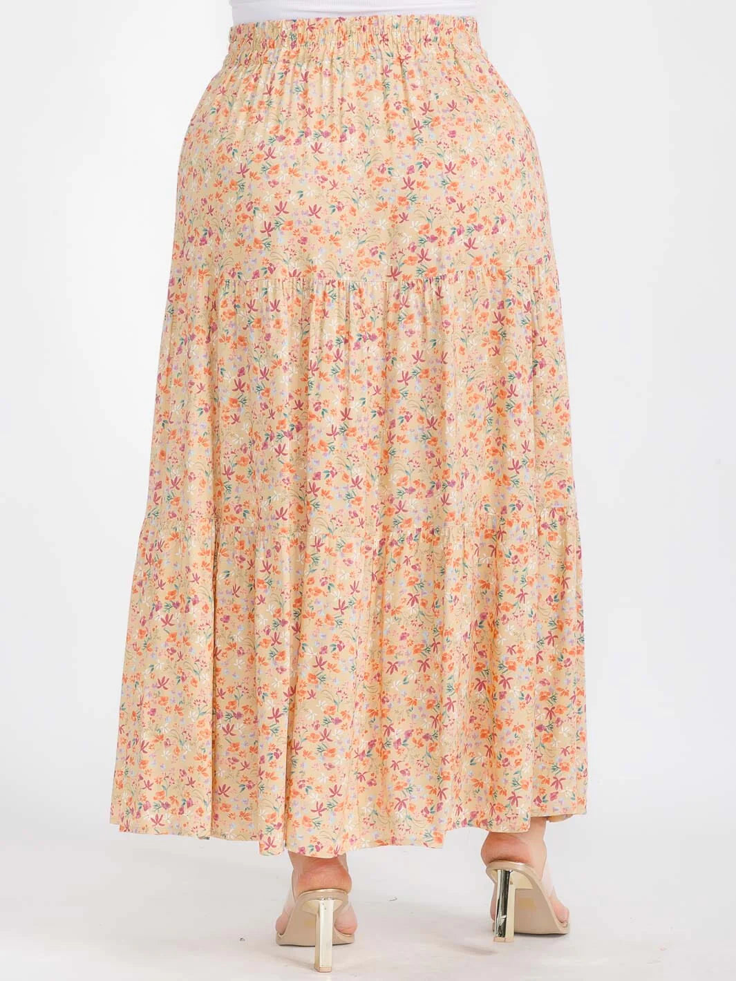 Garden Time Curvy Maxi Skirt 8868