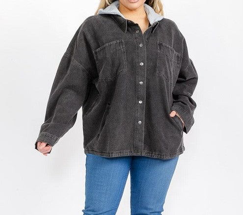 Game Ready Denim Shacket 8891
