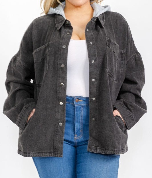 Game Ready Denim Shacket 8891