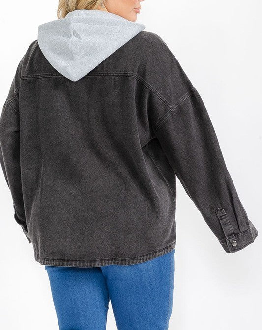 Game Ready Denim Shacket 8891