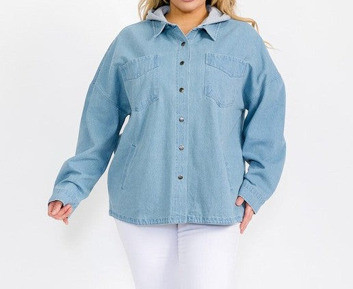 Game Ready Denim Shacket 8891
