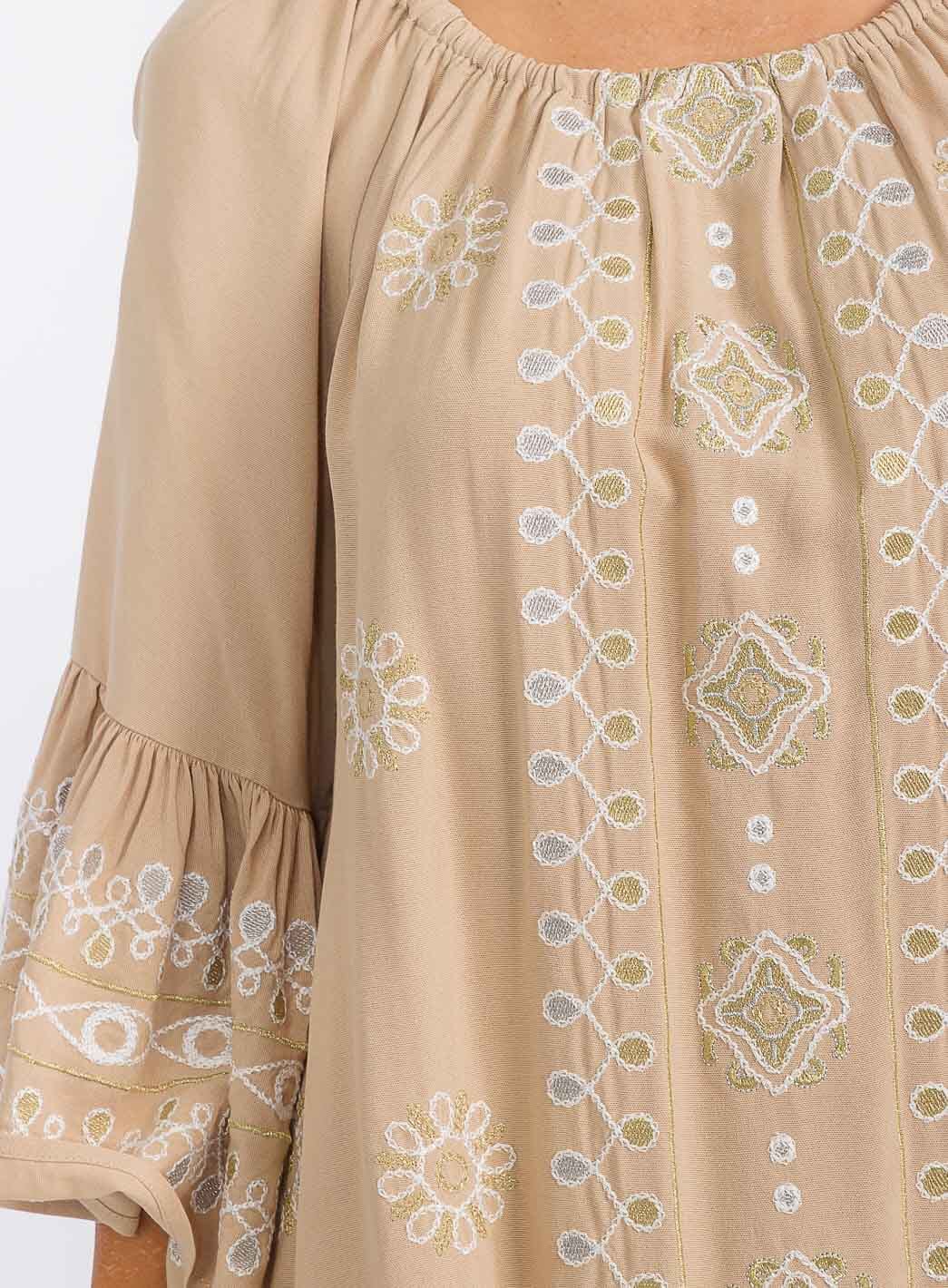 Natural Essence Embroidery Dress 8919