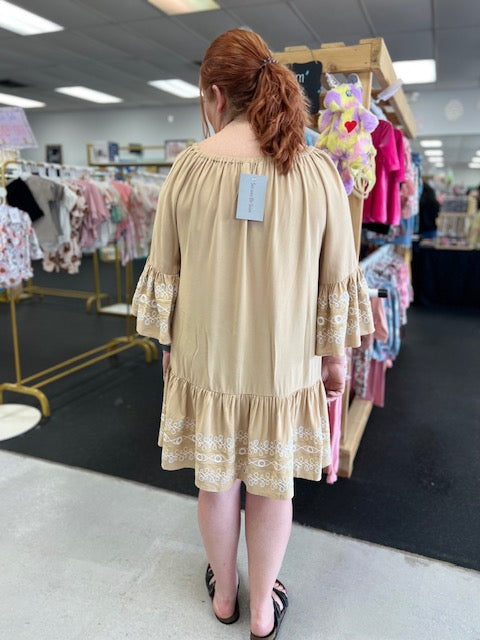 Natural Essence Embroidery Dress 8919