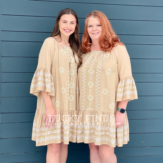 Natural Essence Embroidery Dress 8919