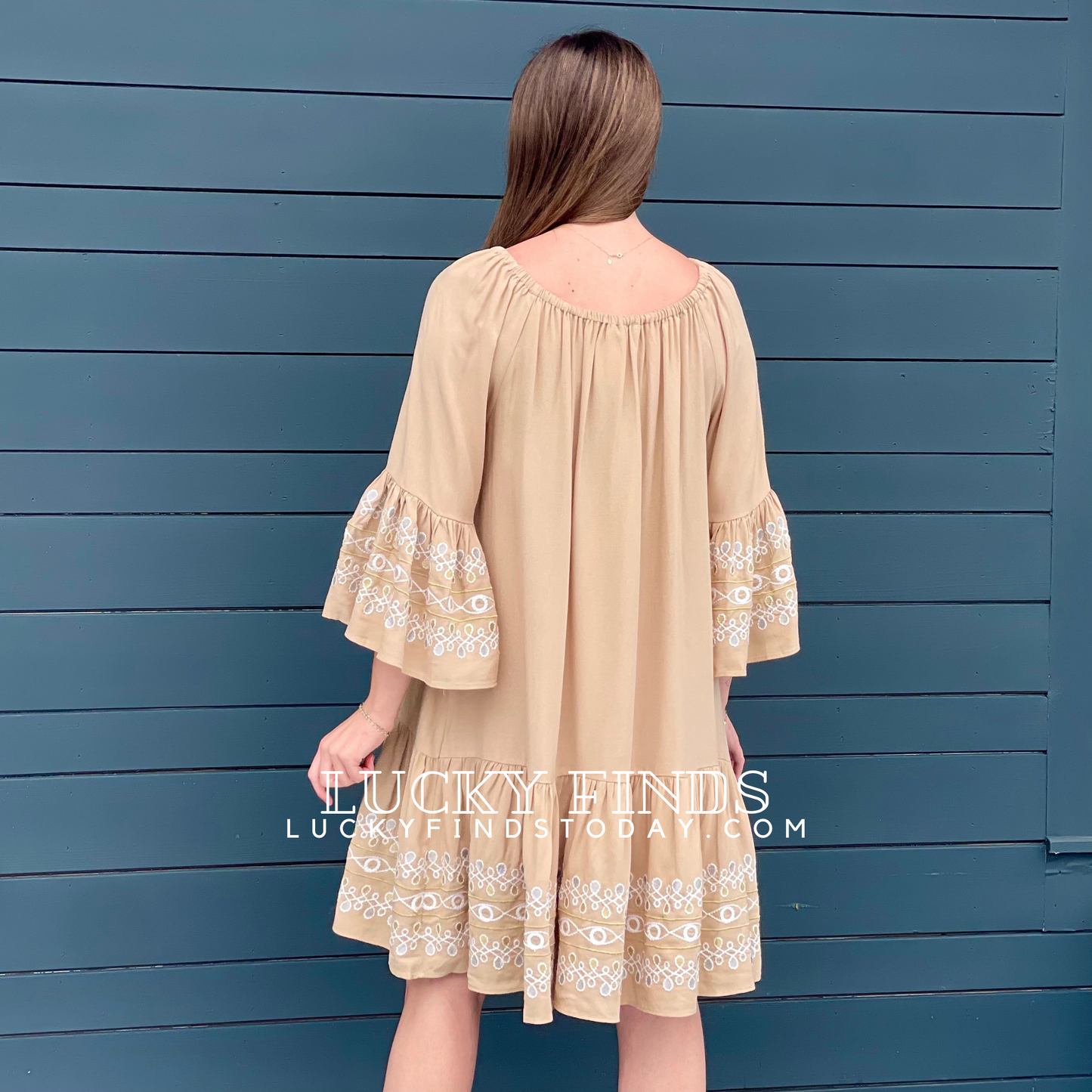 Natural Essence Embroidery Dress 8919
