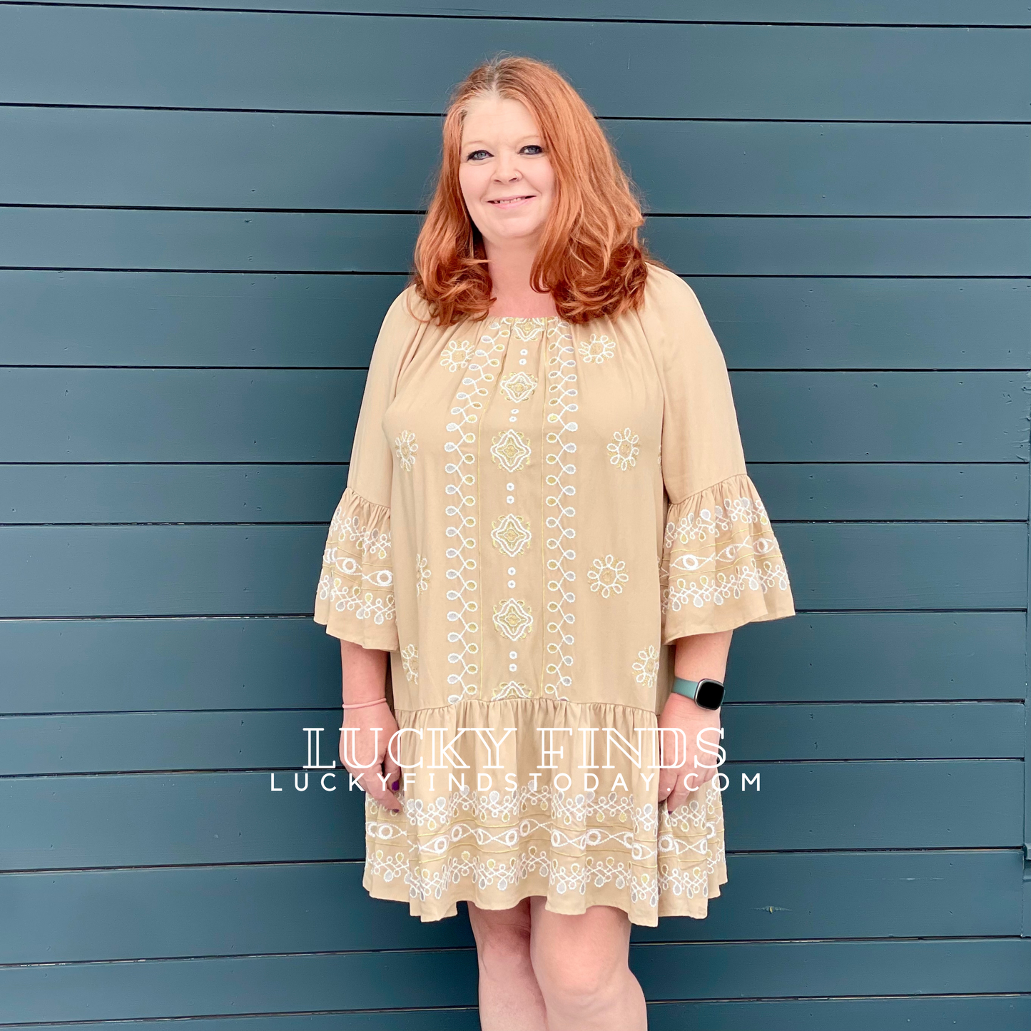 Natural Essence Embroidery Dress 8919