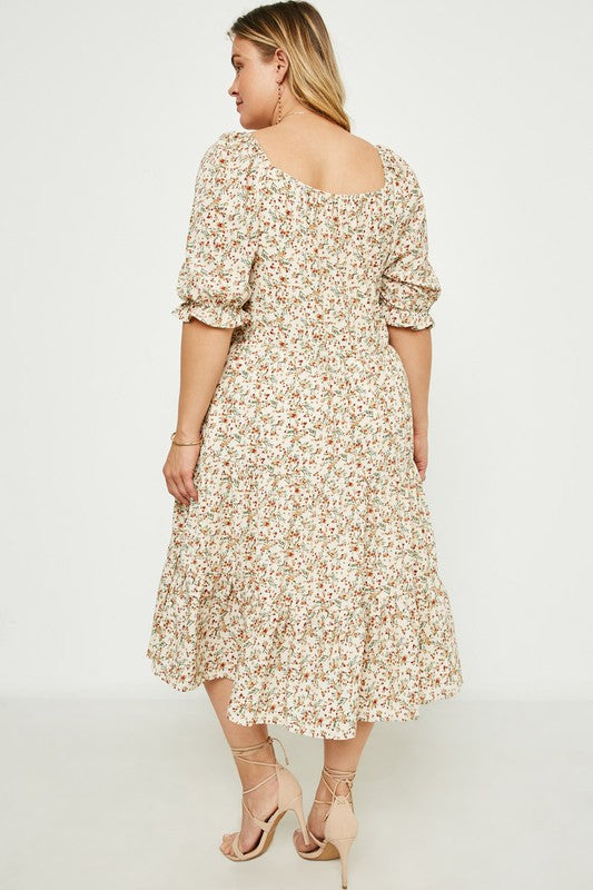 Coastal Curvy Midi Dress 8934