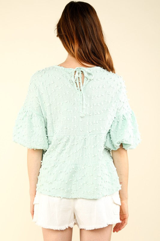 Madison Ruffle Babydoll Top 8941