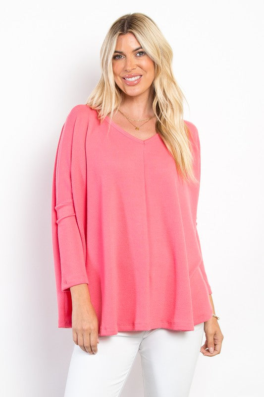 Simple & Comfy Curvy Top 8977