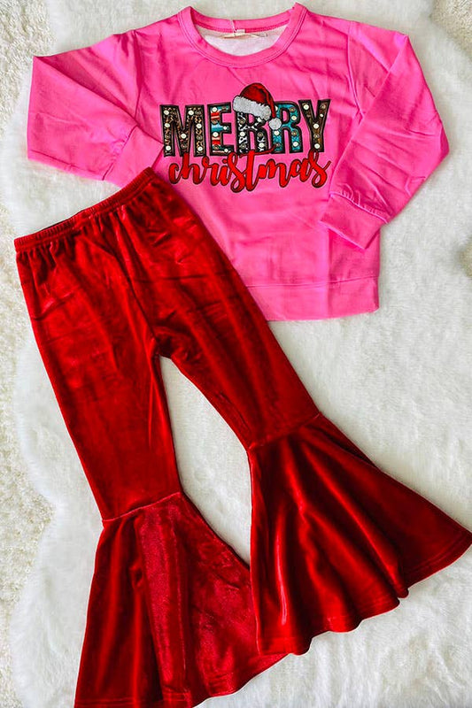 K187 CHRISTMAS Girls pants sets