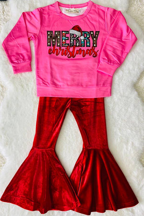 K187 CHRISTMAS Girls pants sets