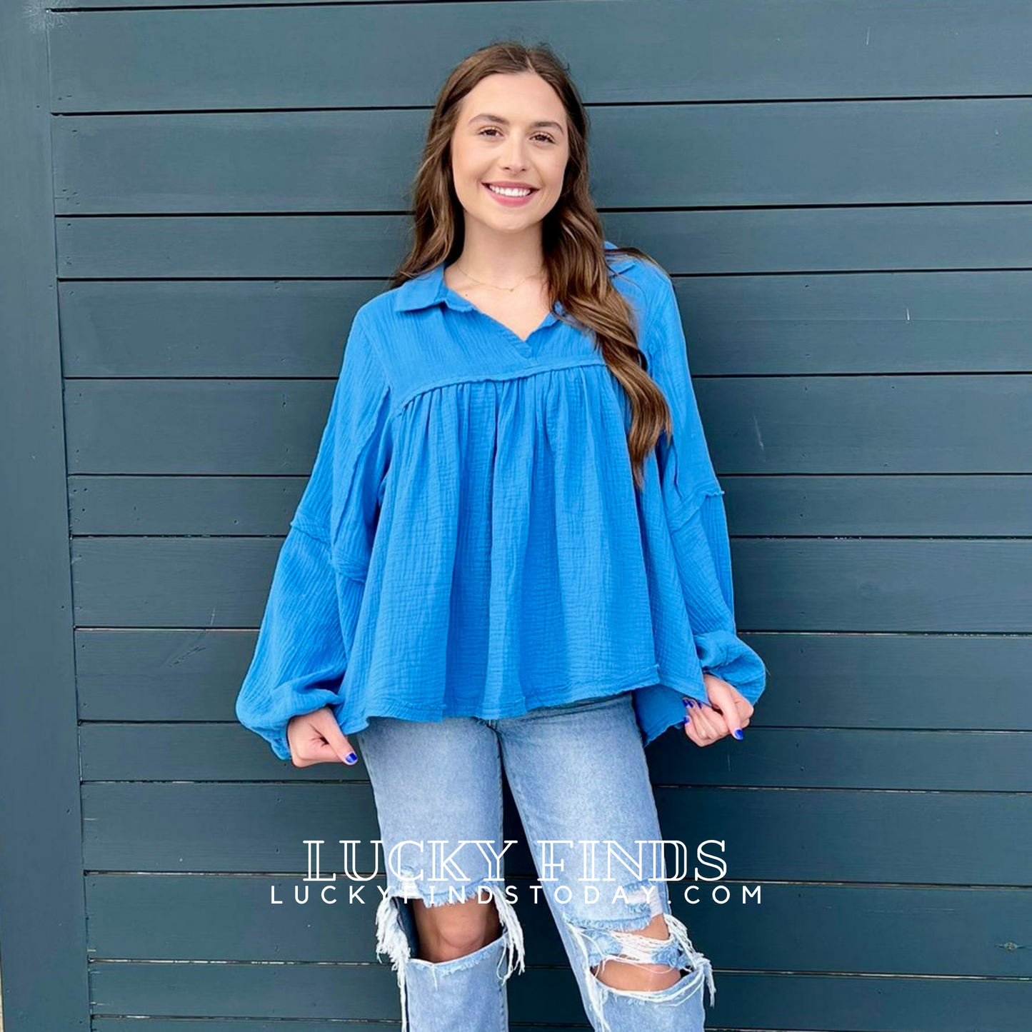 NYC Oversized Babydoll Top 9018