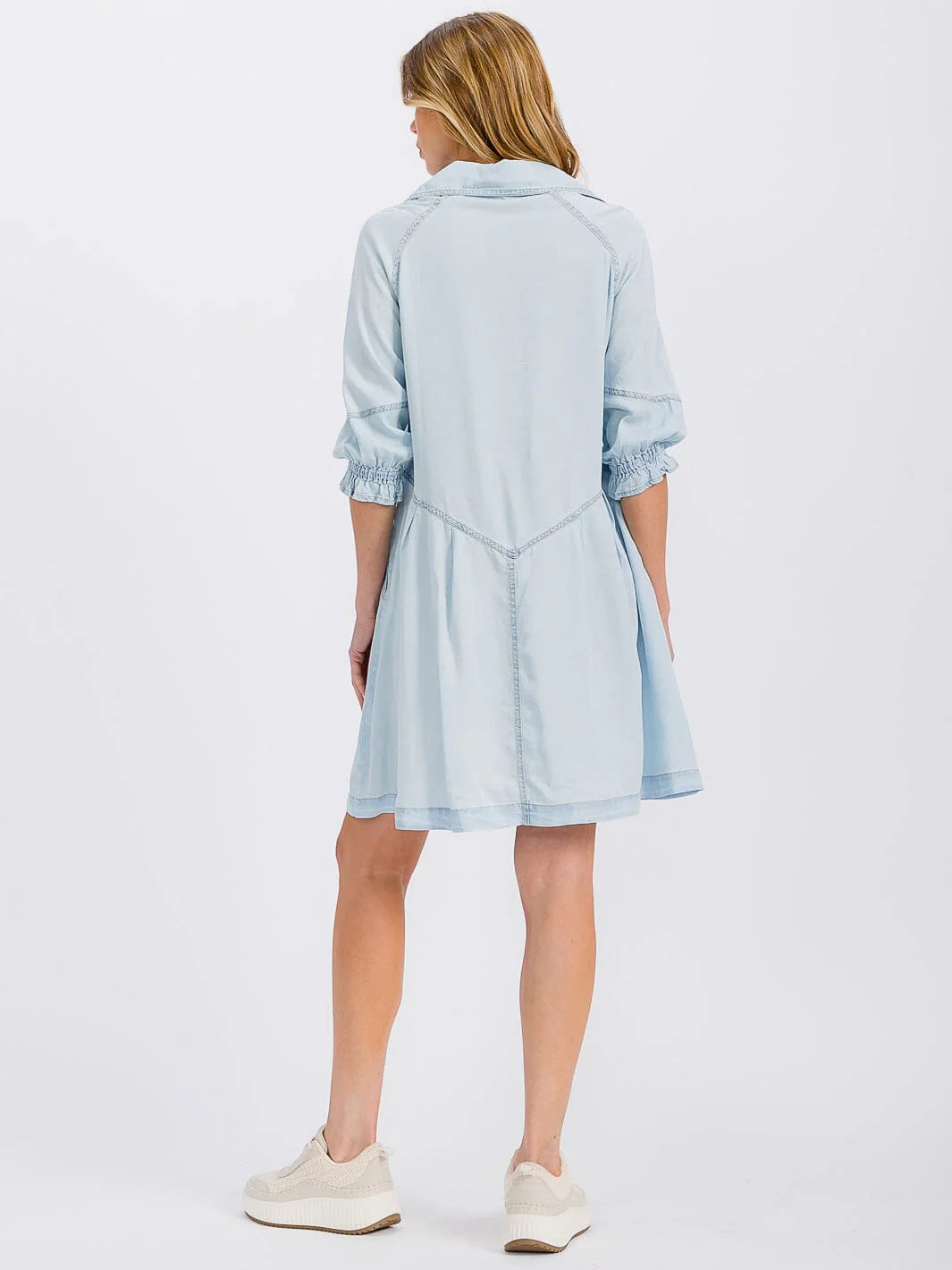 Vintage Chambray Denim Dress 9034