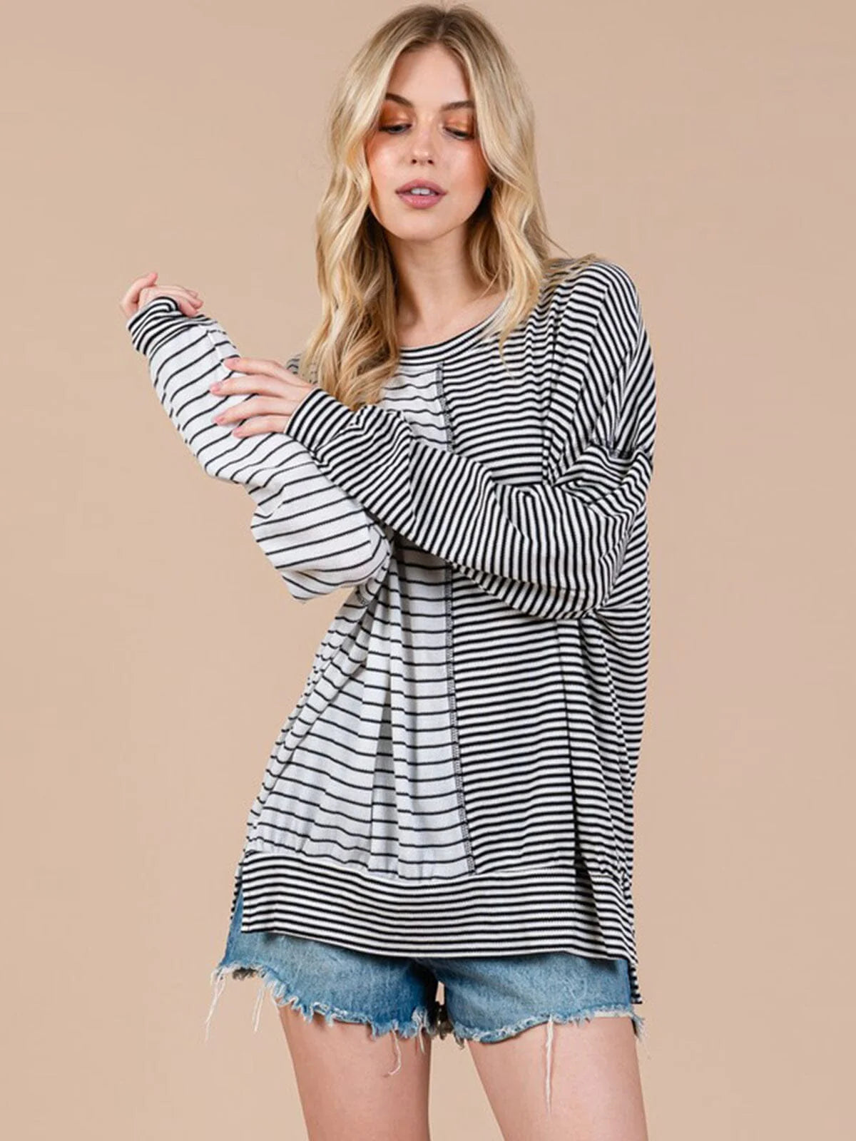 Delicate Perfection Stripes Top 9037