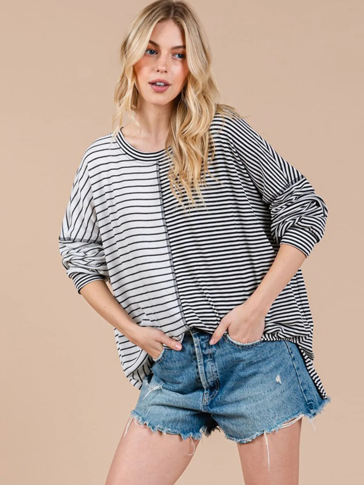Delicate Perfection Stripes Top 9037