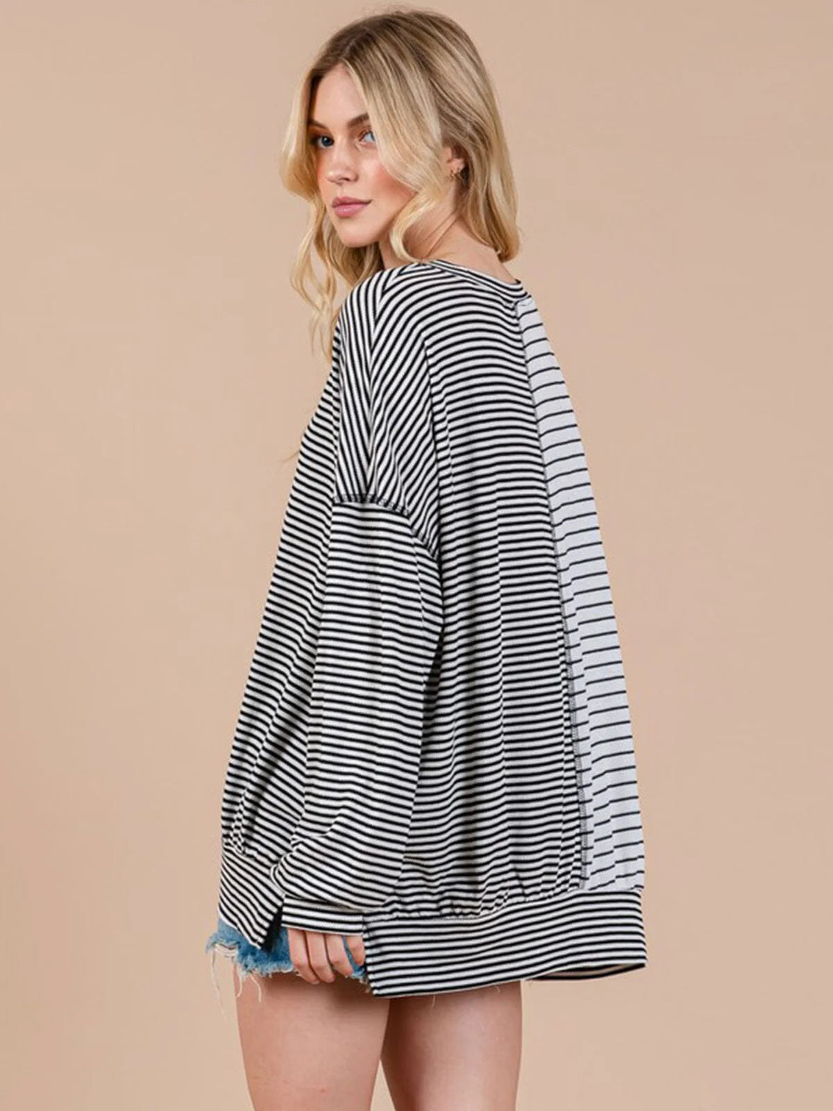 Delicate Perfection Stripes Top 9037