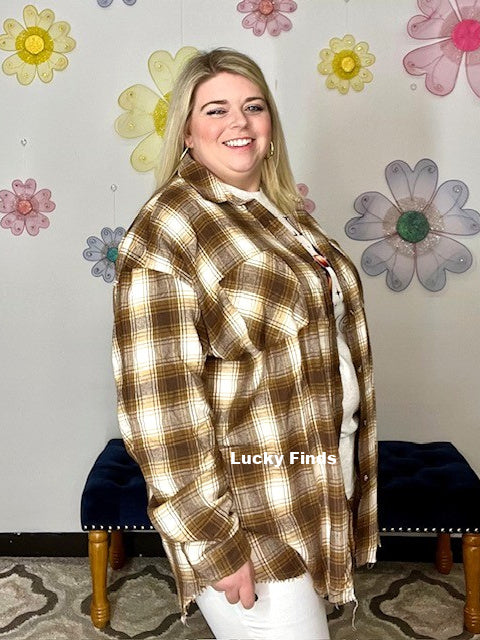 Love My Plaid Curvy Top 9038