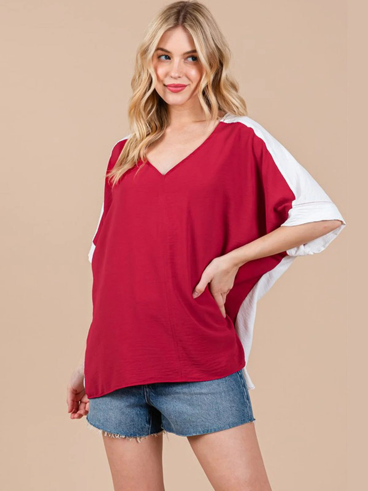 Game Day Colorblock Tunic Top 9039